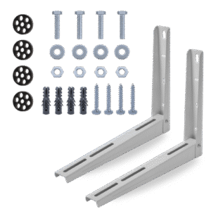 Mini Split Wall Mount Bracket for 9K-12K–18K BTU Heavy Duty Outdoor Support HVAC
